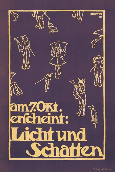Am 7. Oktober erscheint; Licht und Schatten by Emil Preetorius, 1910 — digital art print download