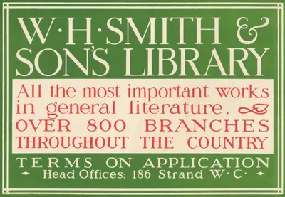 W. H. Smith & Sons Library. All The Most Important Works in General Literature by Эрик Гилл, 1909 — digital art print…