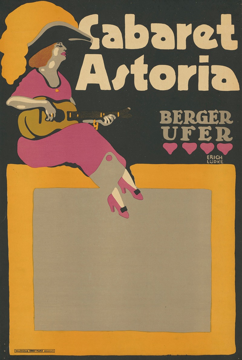 Cabaret Astoria. Berger Ufer by Erich Lüdke, 1912 — digital art print download