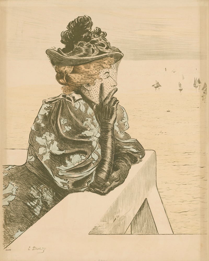 Damenporträt im Profil by Эрнест-Анж Дюэ, 1865 - 1894 — digital art print download