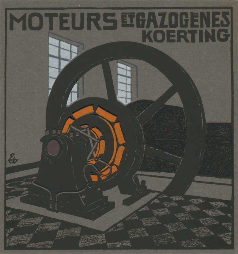 Moteurs et Gazogènes Koerting by Ernst Aufseeser, 1900 - 1906 — digital art print download