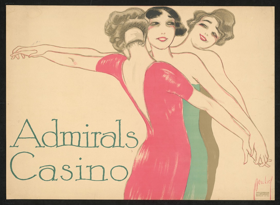Admiralskasino by Ernst Deutsch, 1912 — digital art print download