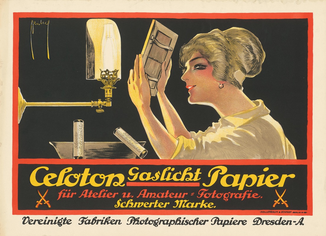 Celoton Gaslicht Papier by Ernst Deutsch, 1913 - 1914 — digital art print download