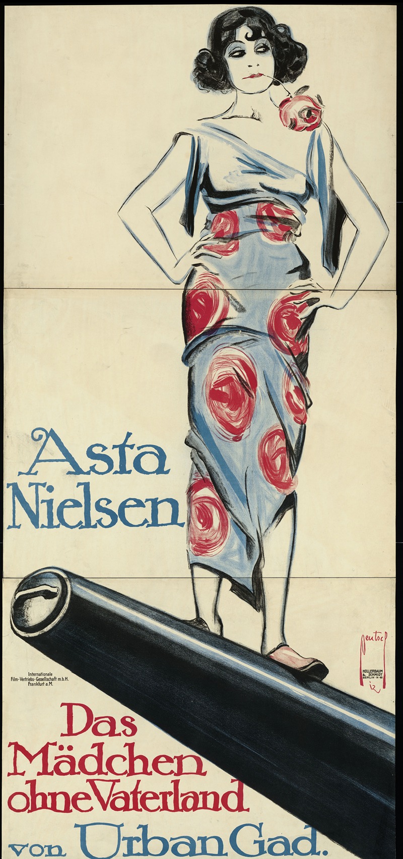 Das Mädchen ohne Vaterland by Ernst Deutsch, 1912 — digital art print download