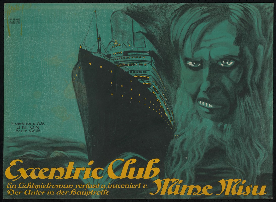 Excentric Club by Ernst Deutsch, 1913 — digital art print download