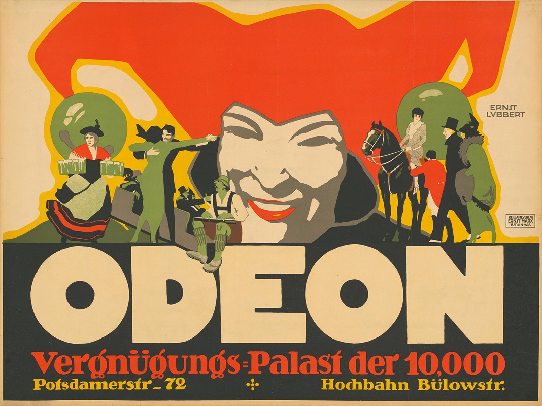 Odeon Vergnügungspalast by Ernst Lübbert, 1913 — digital art print download