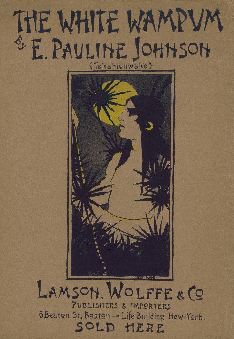 The White Wampum By E. Pauline Johnson by Ethel Reed, 1895 — digital art print download