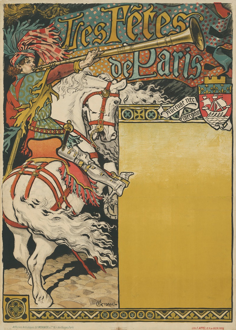 Les Fêtes de Paris. Fluctuat nec mergitur by Эжен Грассе, 1886 — digital art print download