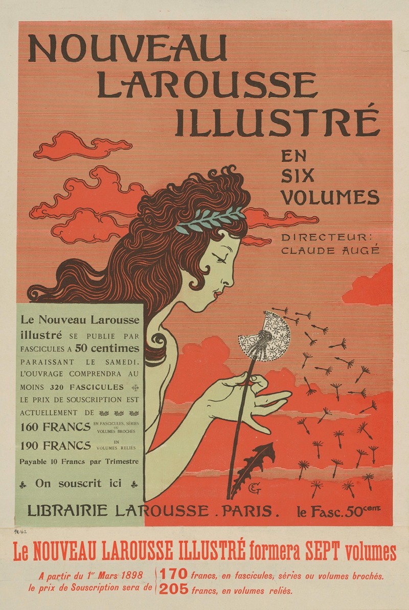 Nouveau Larousse Illustré by Эжен Грассе, 1898 — digital art print download