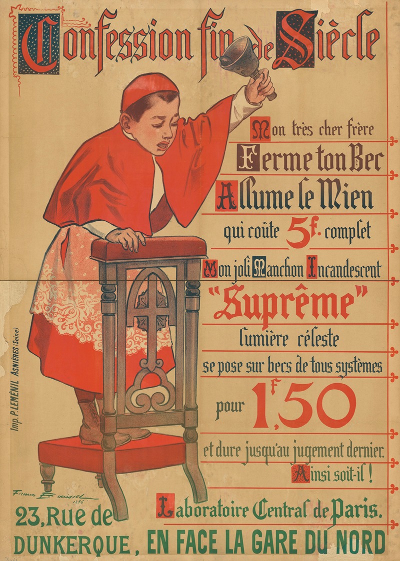 Confession Fin de Siècle. Suprême lumière céleste — Фирмин Буйссе