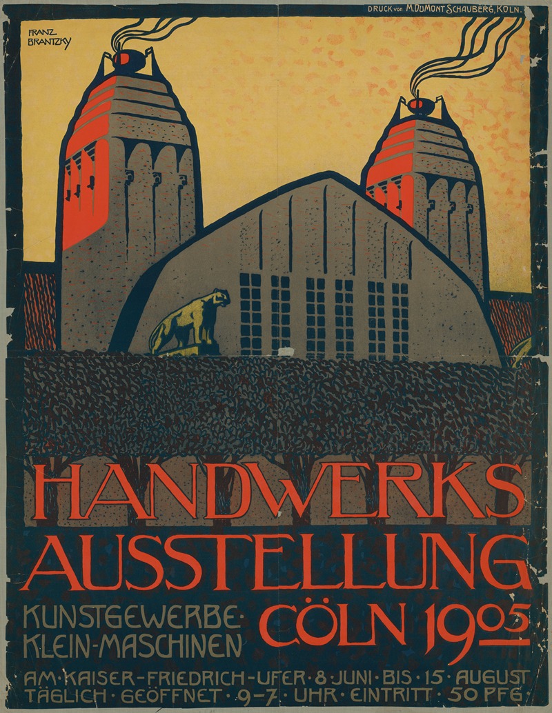 Handwerksausstellung Köln 1905 by Franz Brantzky, 1905 — digital art print download