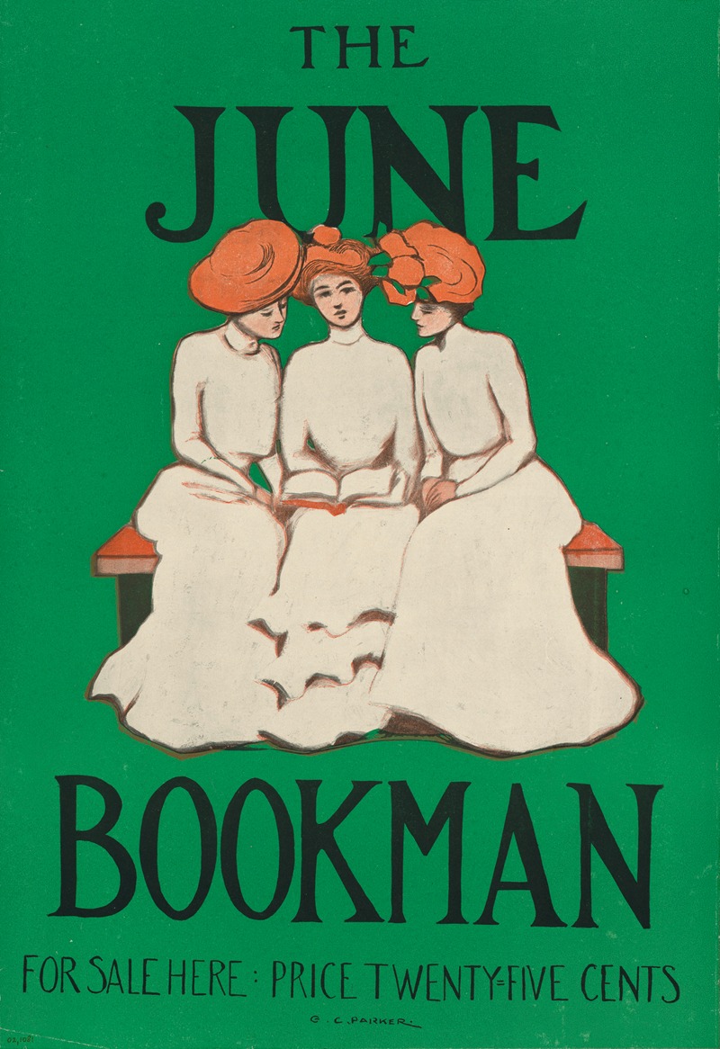 The June Bookman by G. C. Parker, 1902 — digital art print download