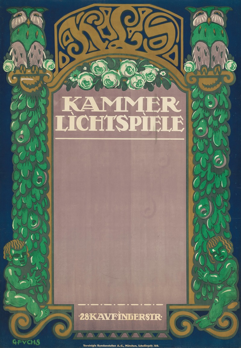 KLS Kammer-Lichtspiele by Georg Fuchs, 1895 - 1914 — digital art print download