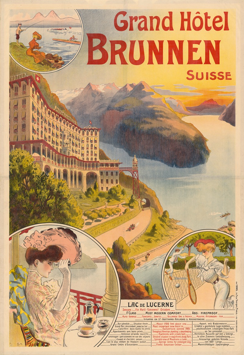Grand Hotel Brunnen Suisse — Georges Meunier