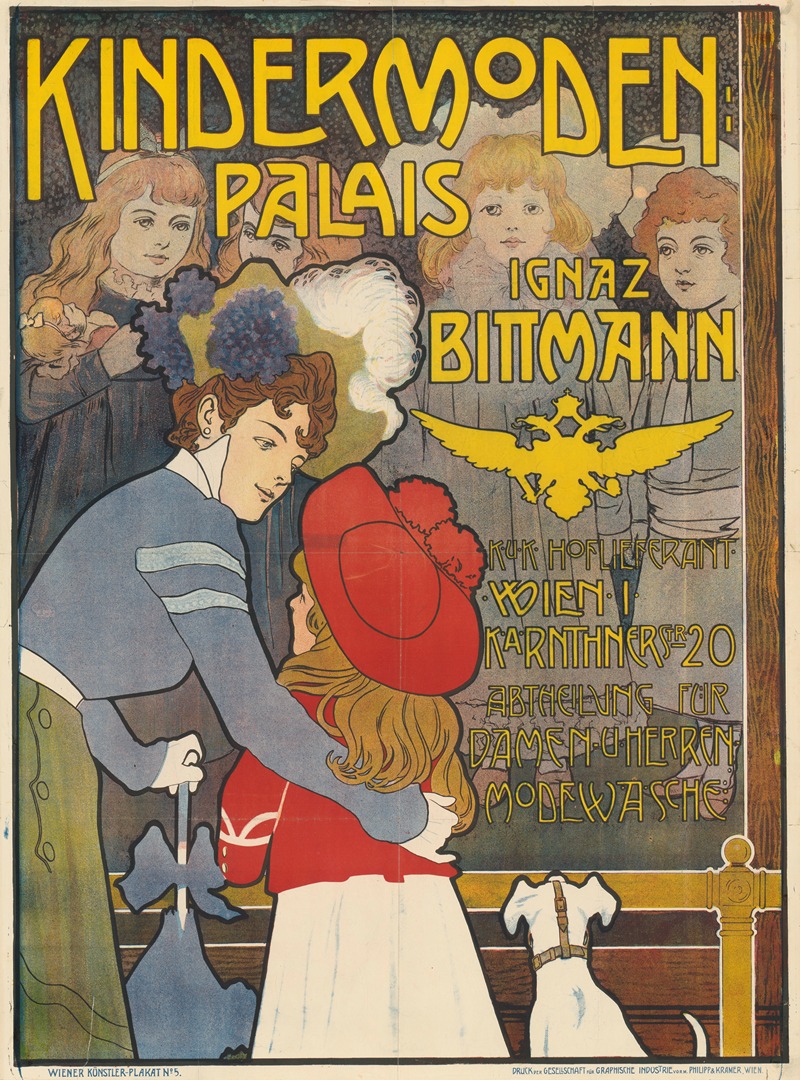 Kindermoden; Palais. Ignatz Bittmann by Gesellschaft für Graphische Industrie — digital art print download