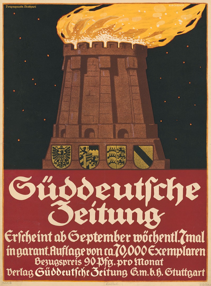 Süddeutsche Zeitung by Gottfried Kirchbach, 1910 - 1914 — digital art print download