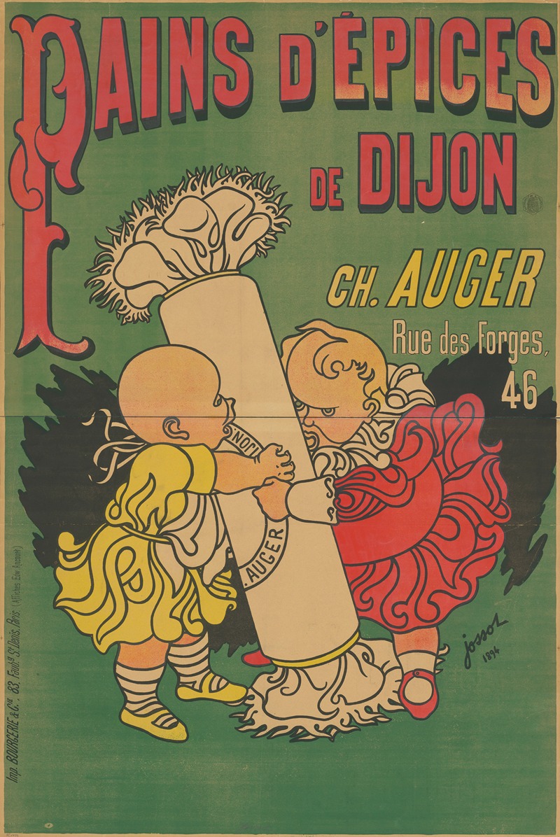 Pain d'Epices de Dijon. Ch. Auger — Henri-Gustave Jossot
