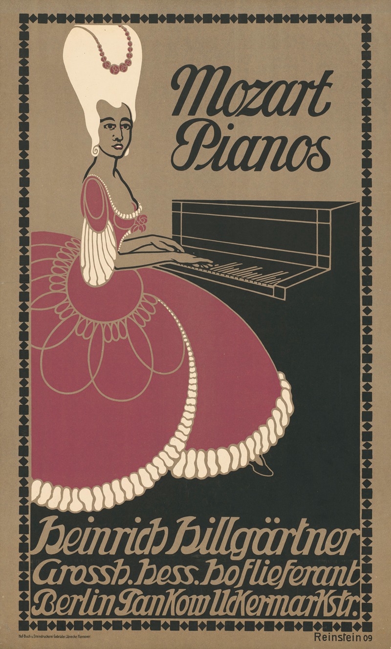 Mozart Pianos. Heinrich Hillgärtner — Hans Günther Reinstein
