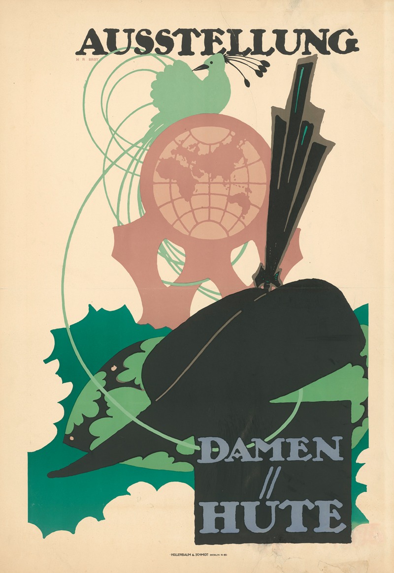 Ausstellung Damenhüte by Ханс Руди Эрдв, 1910 — digital art print download