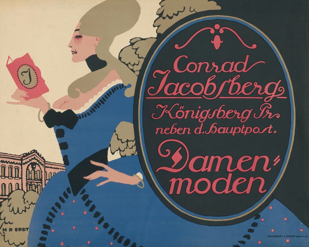 Conrad Jacobsberg Damenmoden Königsberg by Ханс Руди Эрдв, 1911 — digital art print download