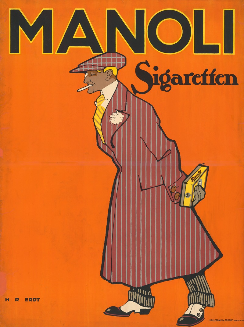 Manoli Sigaretten by Hans Rudi Erdt, 1912 — digital art print download