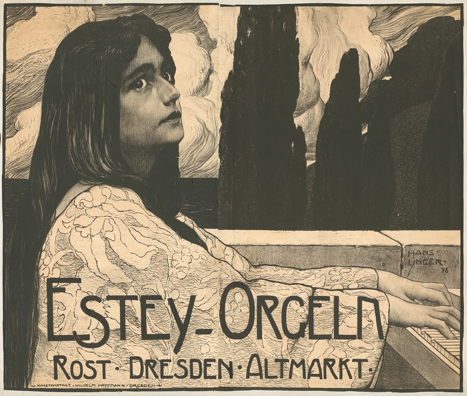 Estey-Orgeln. Dresden Altmarkt by Ханс Унгер, 1896 — digital art print download