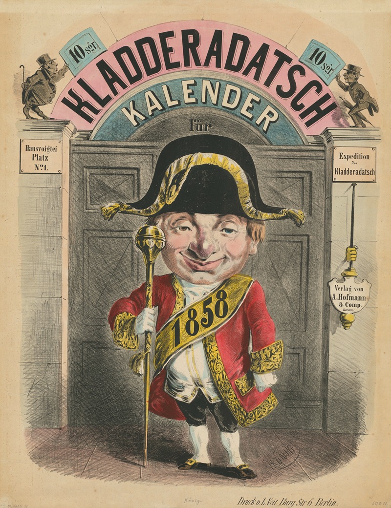 Kladderadatsch Kalender für 1858 — Herbert König