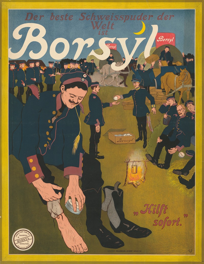 Der beste Schweißpuder der Welt – Borsyl by Hollerbaum & Schmidt — digital art print download