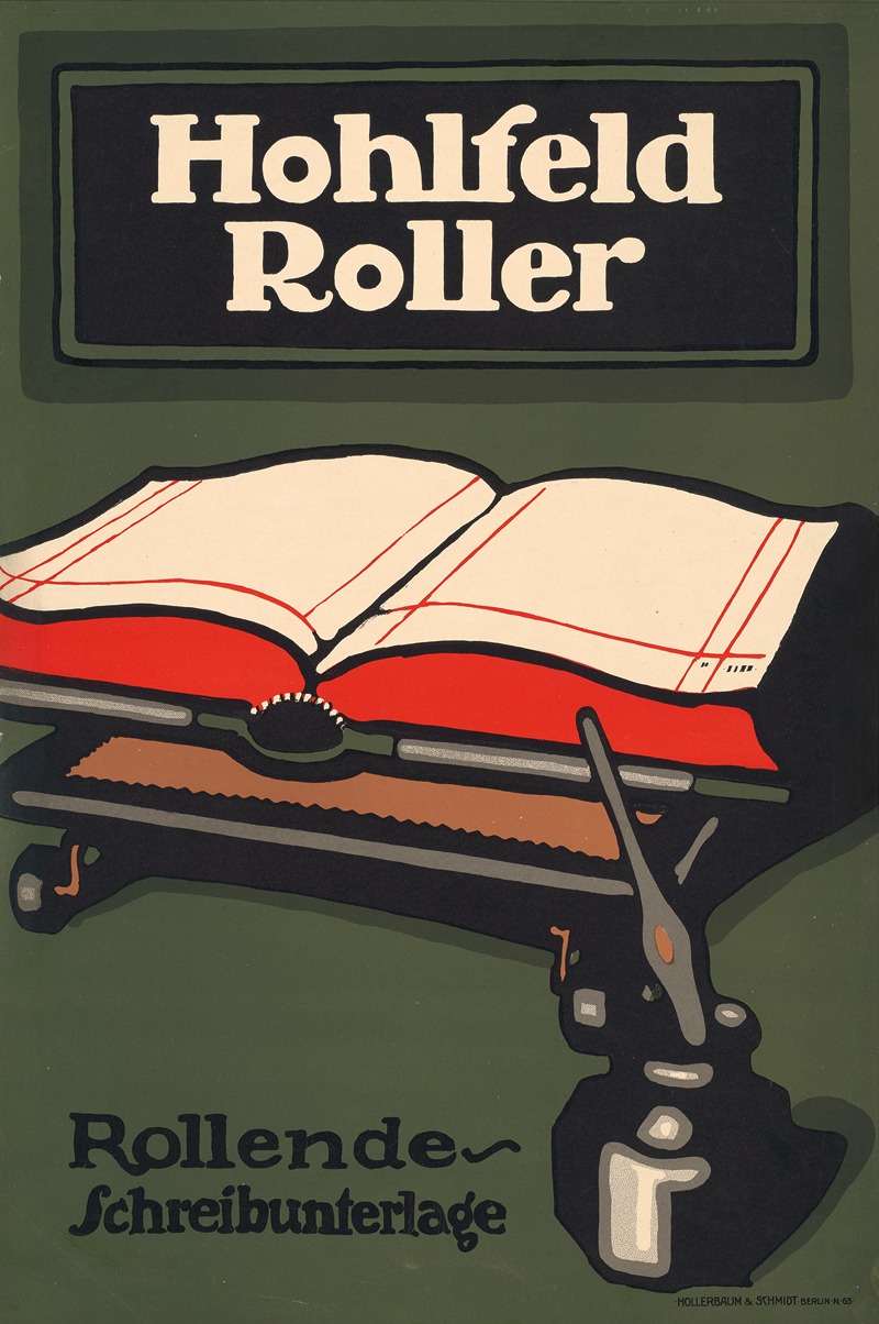 Hohlfeld Roller Rollende Schreibunterlage by Hollerbaum & Schmidt — digital art print download