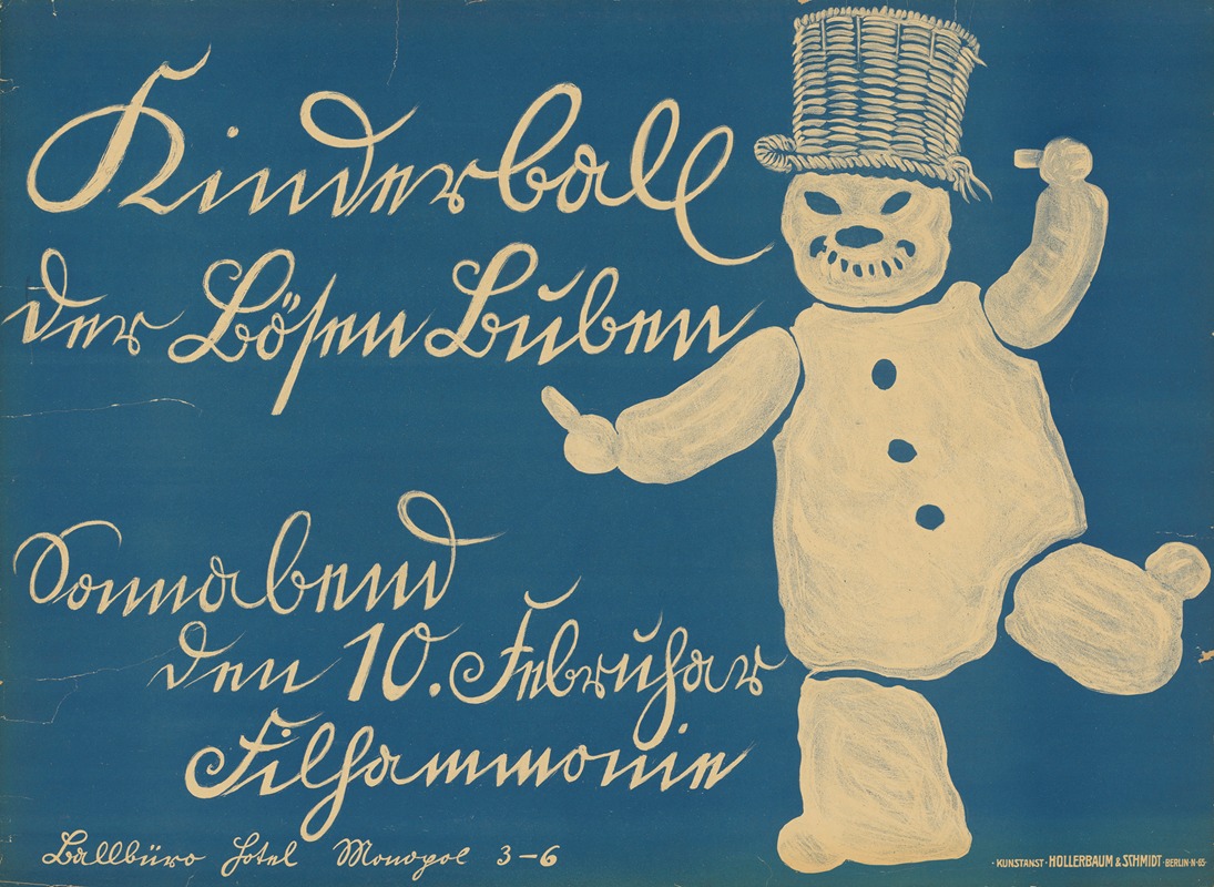 Kinderball der Bösen Buben by Hollerbaum & Schmidt, 1906 — digital art print download