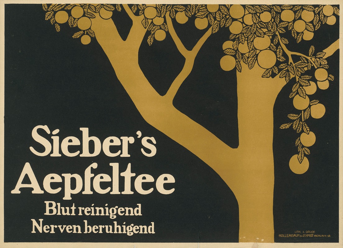 Sieber's Apfeltee Blut reinigend Nerven beruhigend — Hollerbaum & Schmidt