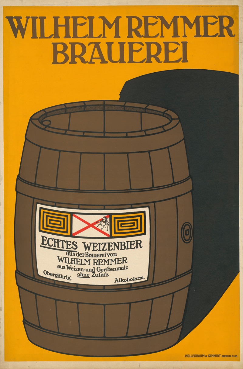 Wilhelm Remmer Brauerei by Hollerbaum & Schmidt, 1900 - 1913 — digital art print download