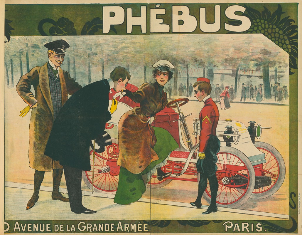 Phébus. Avenue de la Grande Armée, Paris — Imp. Maréchal