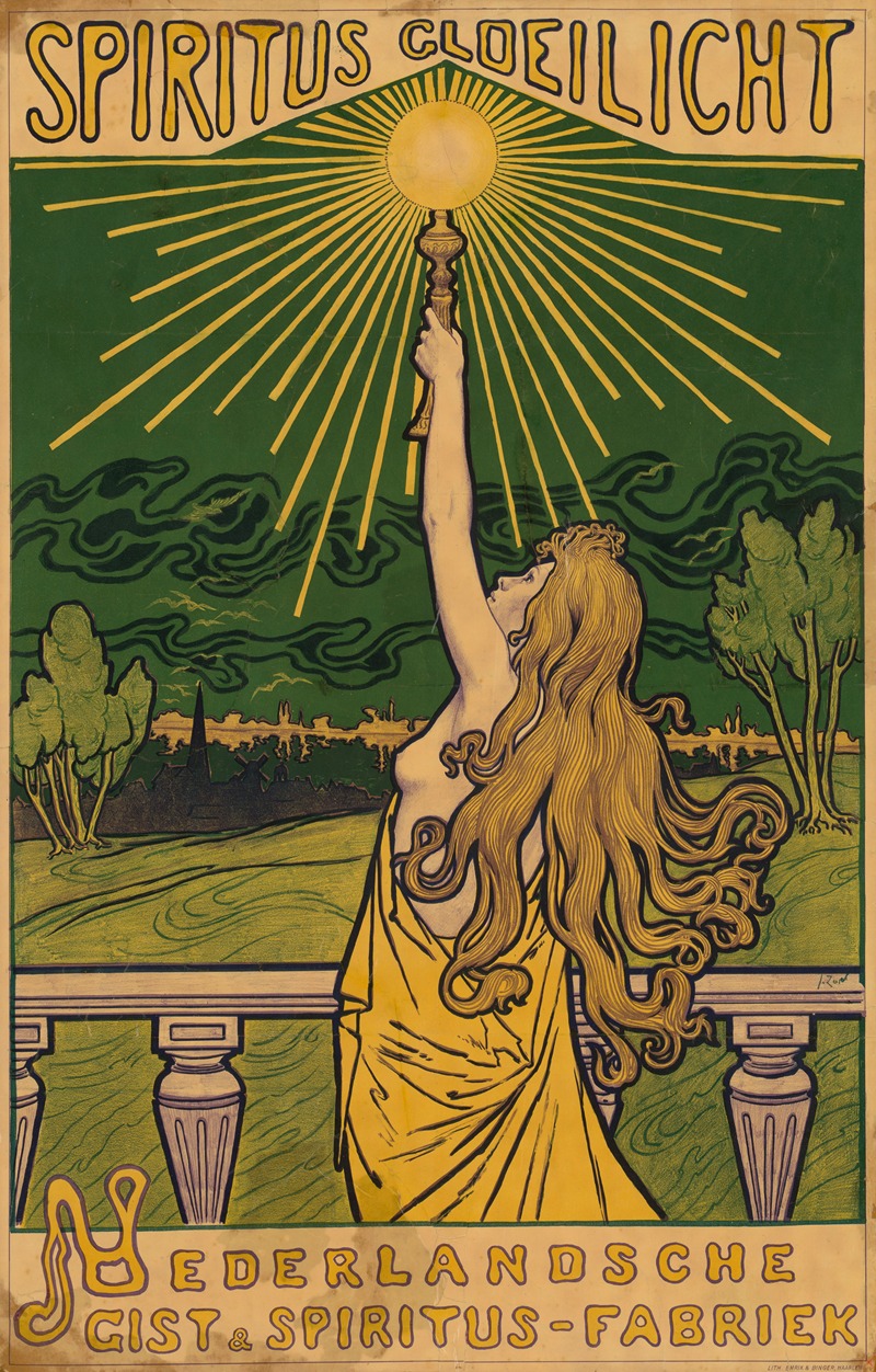 Spiritus Gloeilicht by Jacques Zon, 1900 — digital art print download