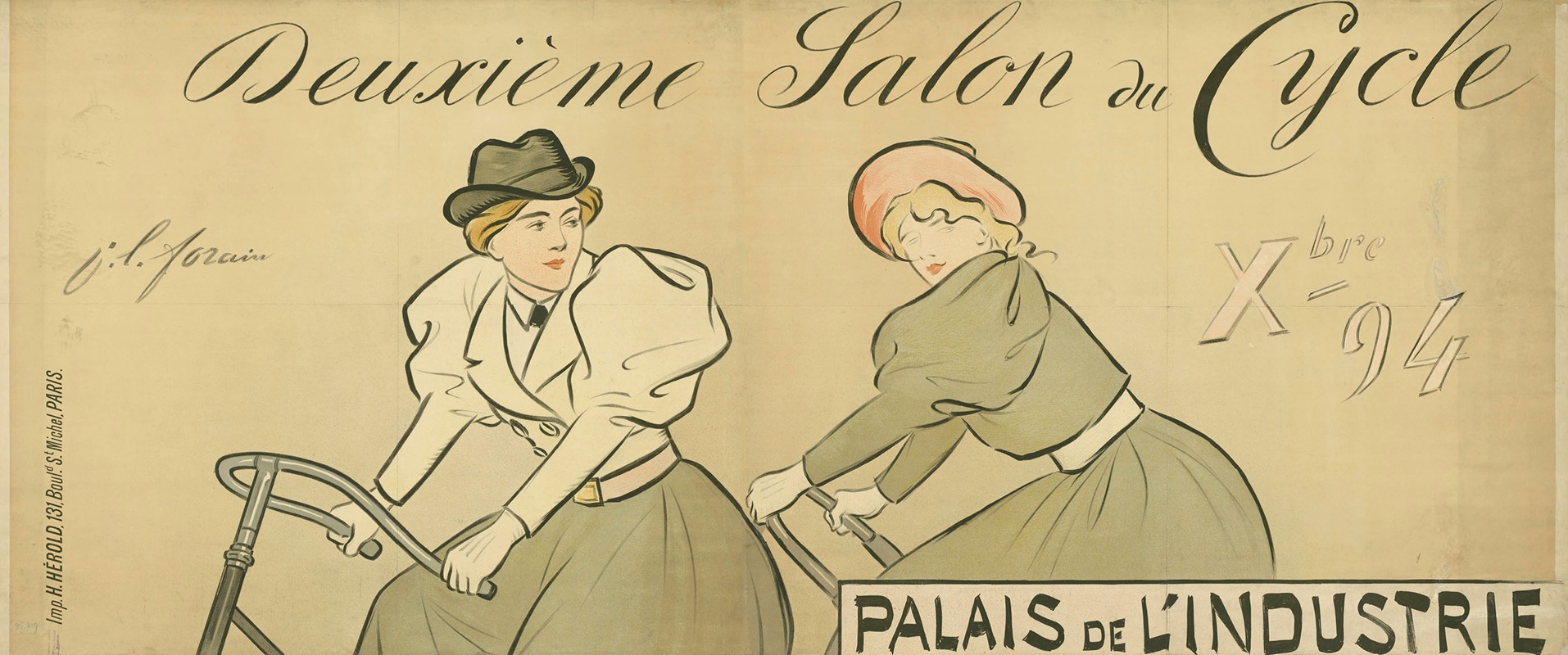 Deuxième Salon du Cycle by Жан-Луи Форайн, 1894 — digital art print download
