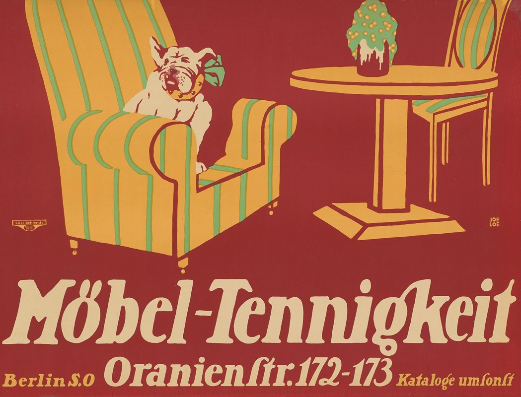 Möbel-Tennigkeit Berlin by Joe Loe, 1912 — digital art print download