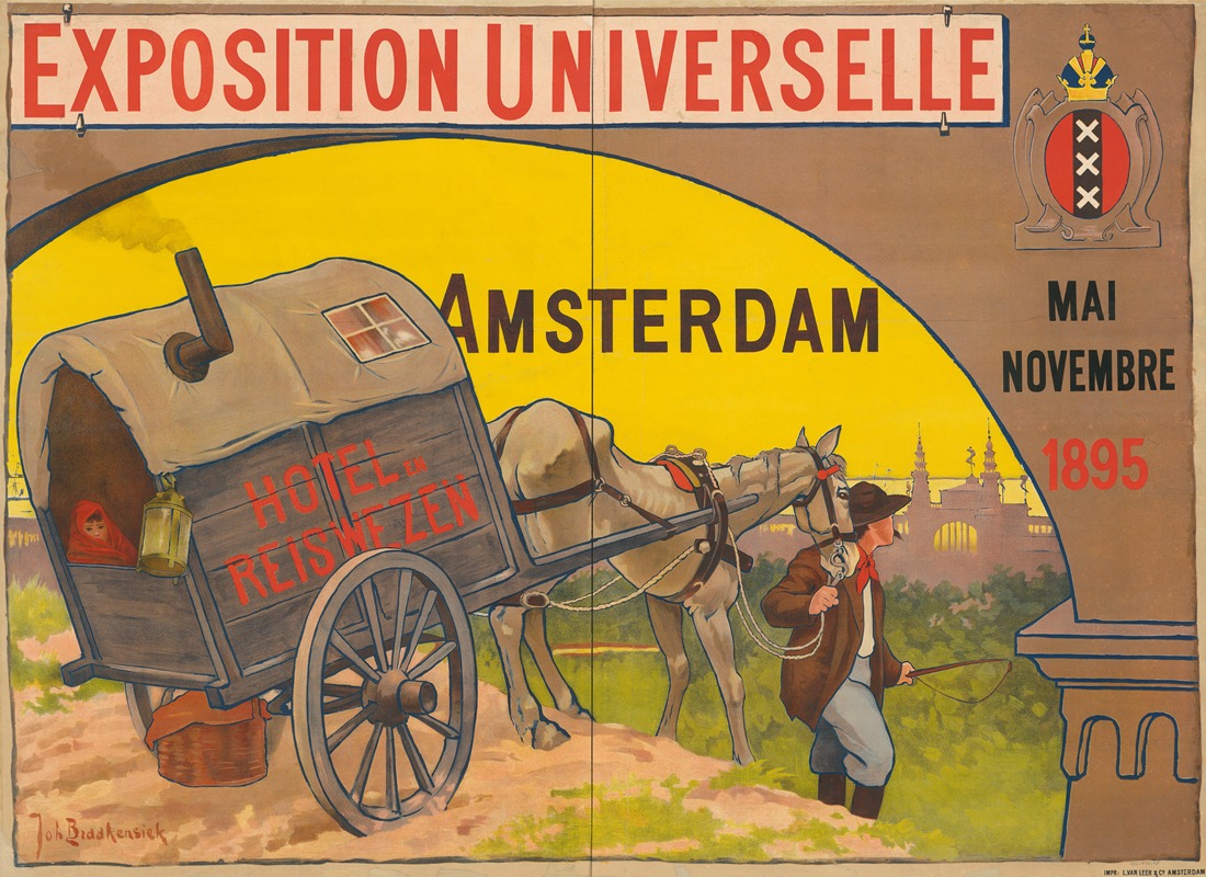 Exposition Universelle Amsterdam 1895 by Йохан Бракенсик, 1895 — digital art print download