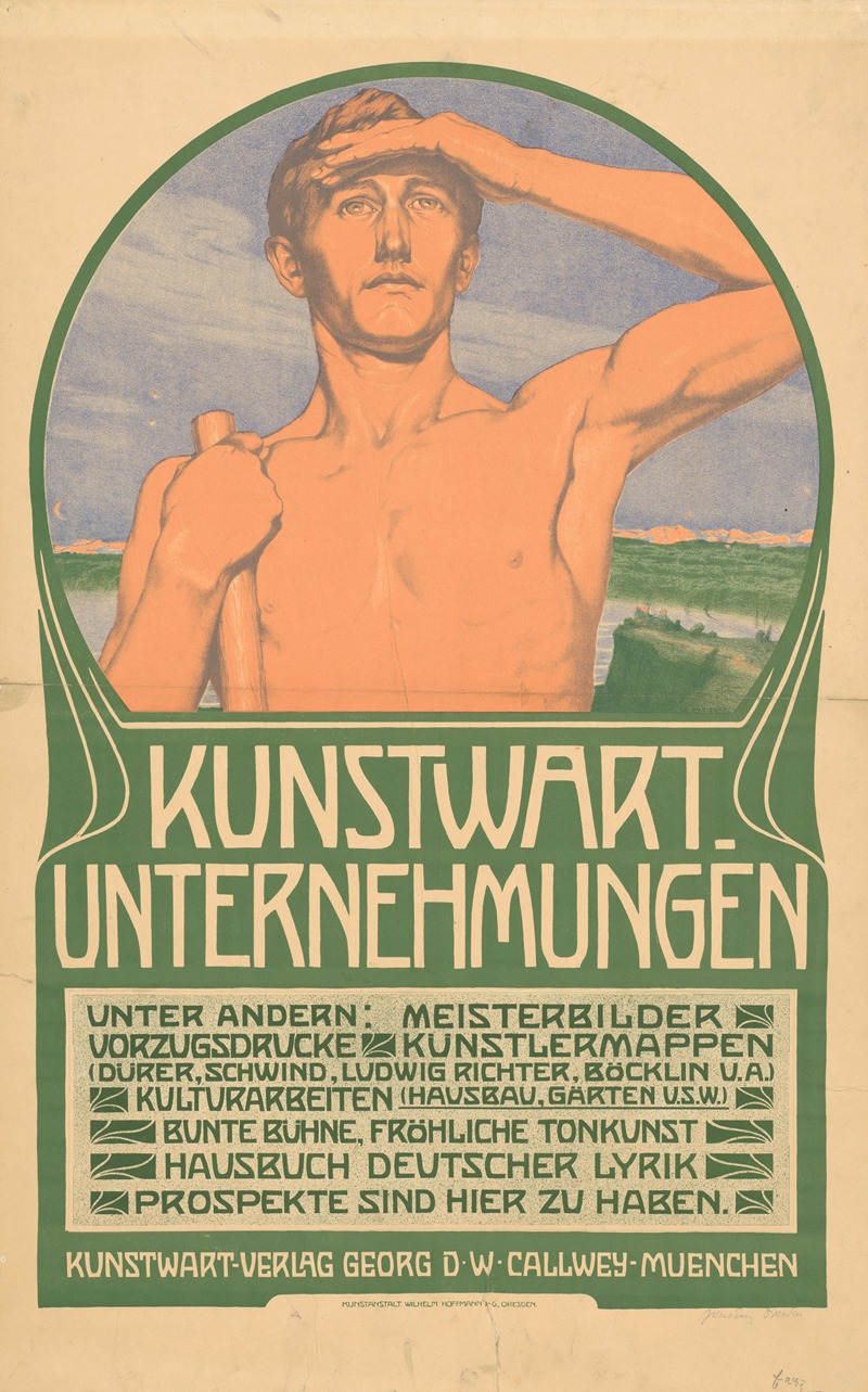 Kunstwart-Unternehmungen by Иоганн Винценц Цисзарз, 1902 — digital art print download