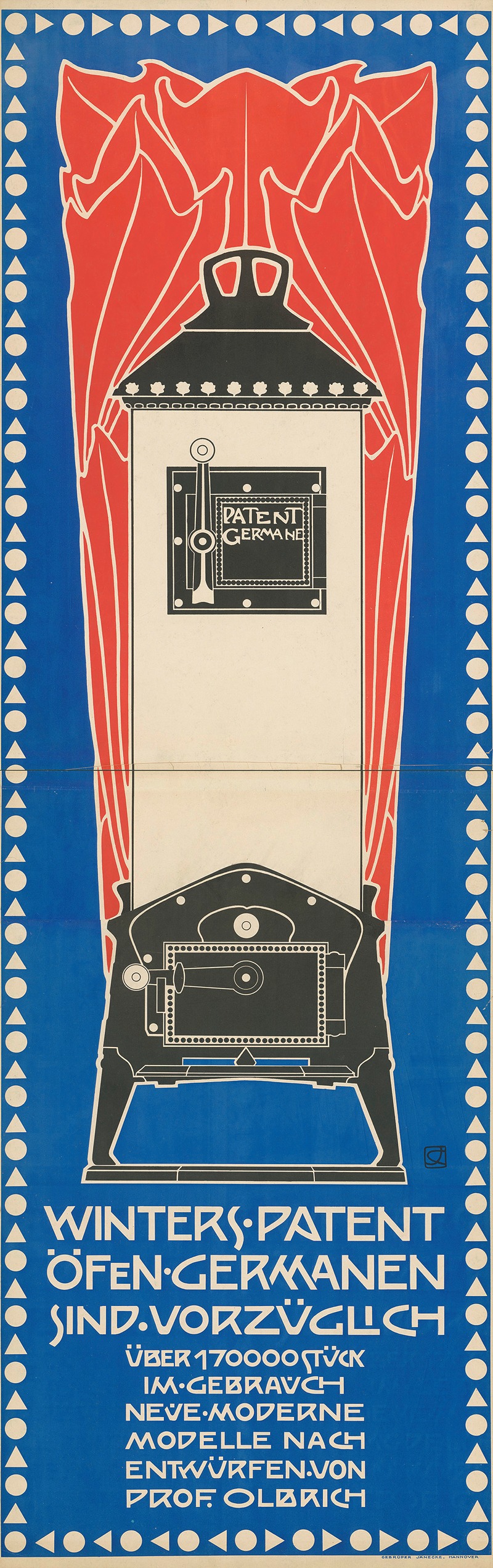Winters Patent Öfen 2 by Joseph Maria Olbrich, 1901 — digital art print download