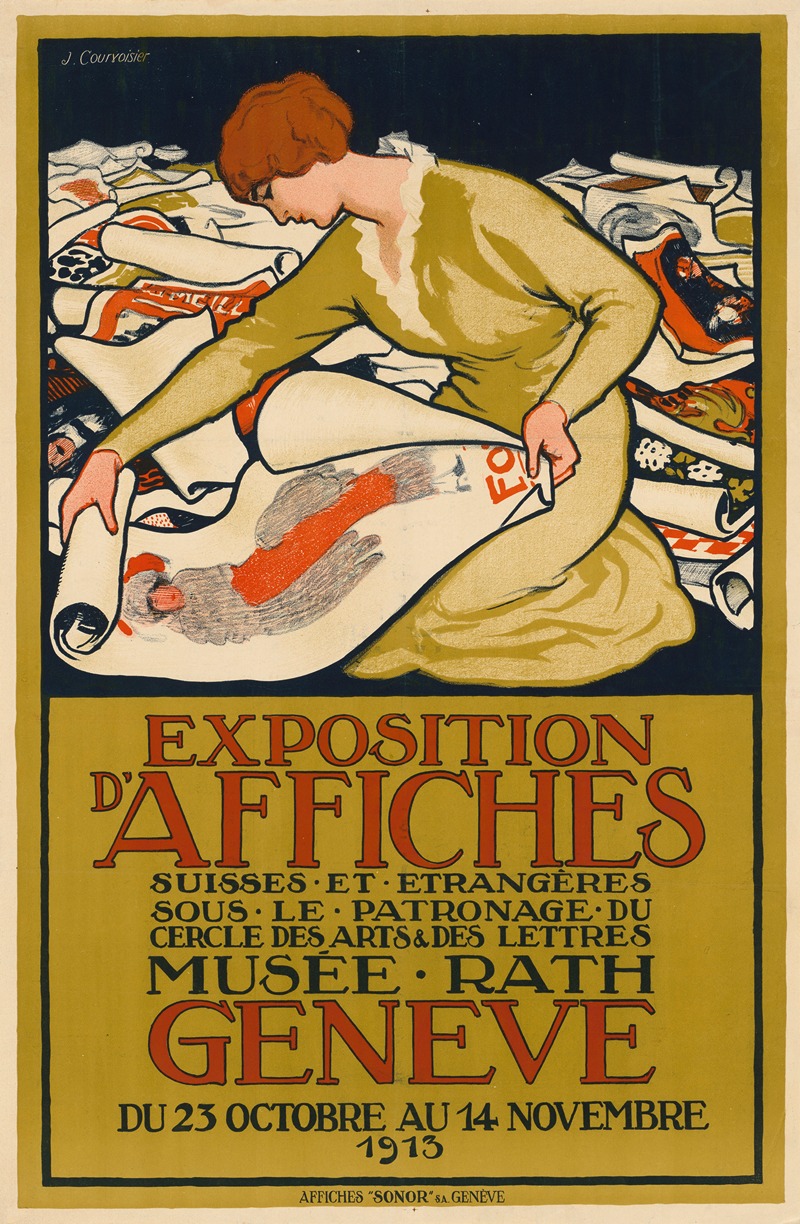 Exposition d' Affiches Genf 1913 by Jules-Ami Courvoisier, 1913 — digital art print download