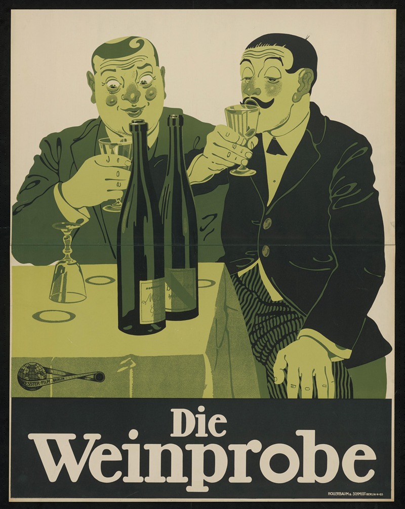 Die Weinprobe by Юлий Клингер, 1912 — digital art print download