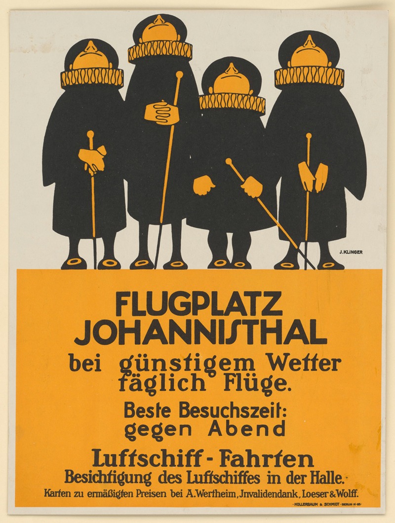 Flugplatz Johannisthal by Юлий Клингер, 1913 — digital art print download