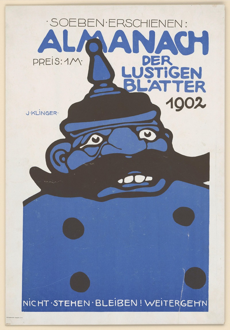 Almanach der Lustigen Blätter by Юлий Клингер, 1902 — digital art print download