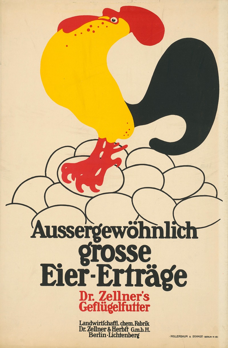 Außergewöhnlich große Eiererträge. Dr. Zellners Geflügelfutter — Юлий Клингер