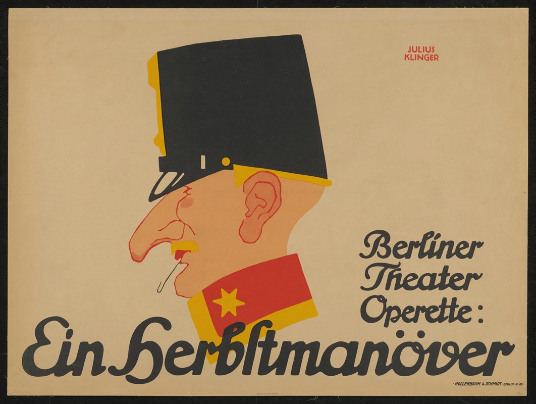 Berliner Theater Operette; Herbstmanöver — Julius Klinger