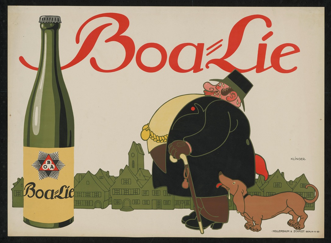 Boa-Lie by Юлий Клингер, 1911 — digital art print download