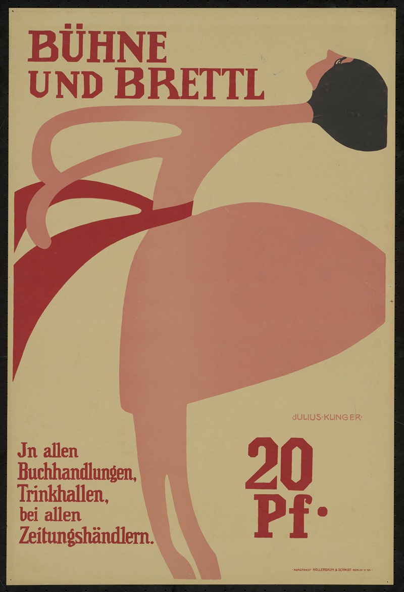Bühne und Brettl by Юлий Клингер, 1902 — digital art print download