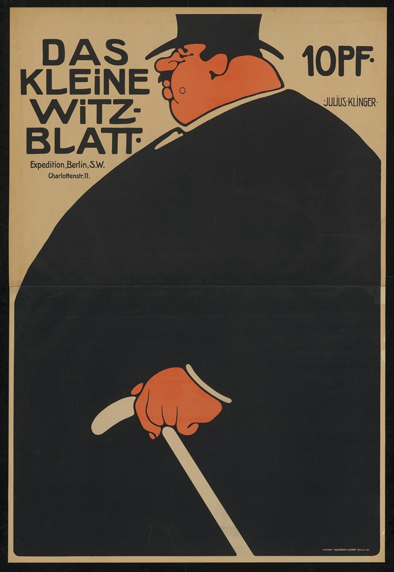 Das kleine Witzblatt by Юлий Клингер, 1901 — digital art print download