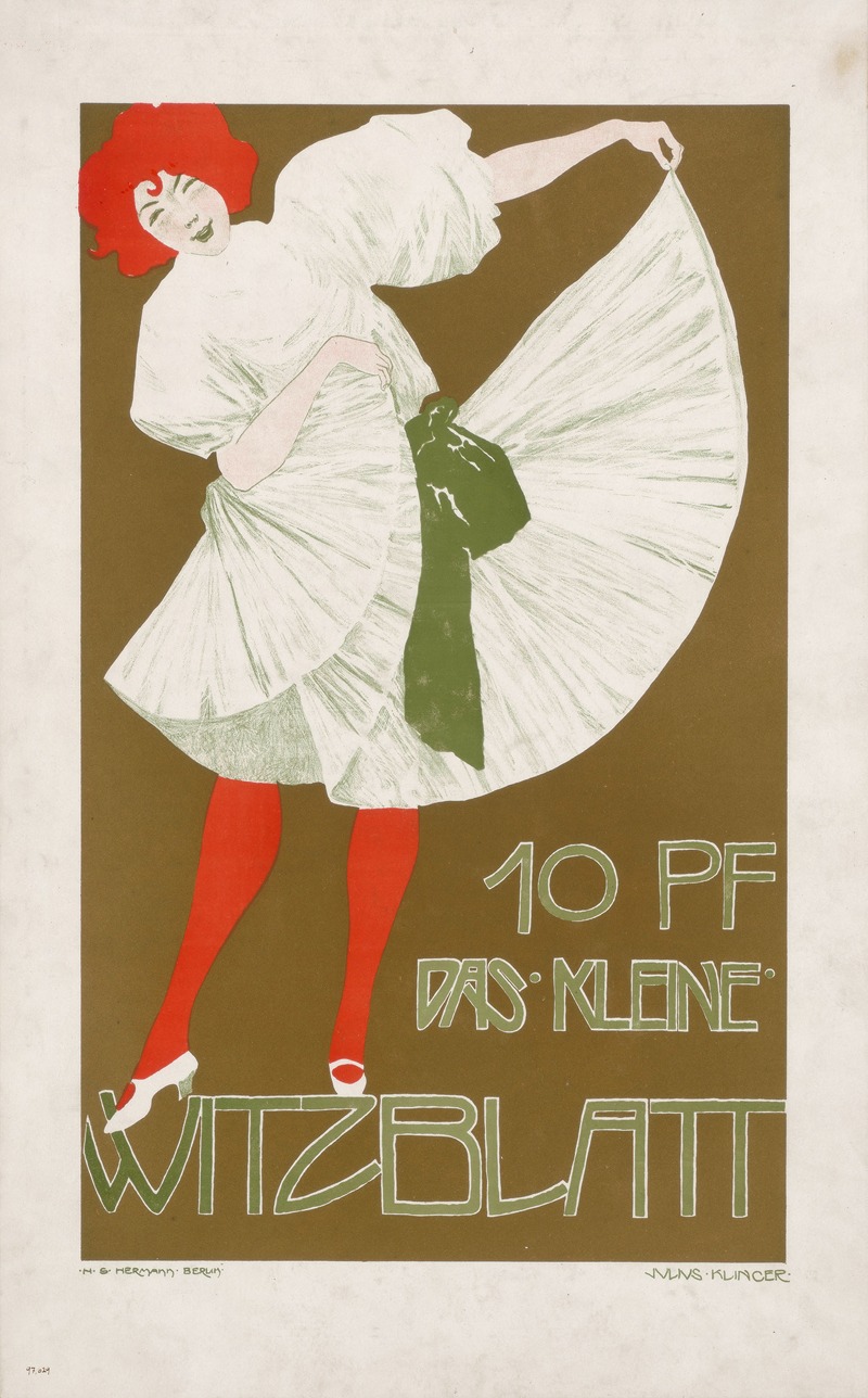 Das kleine Witzblatt by Юлий Клингер, 1894 - 1896 — digital art print download