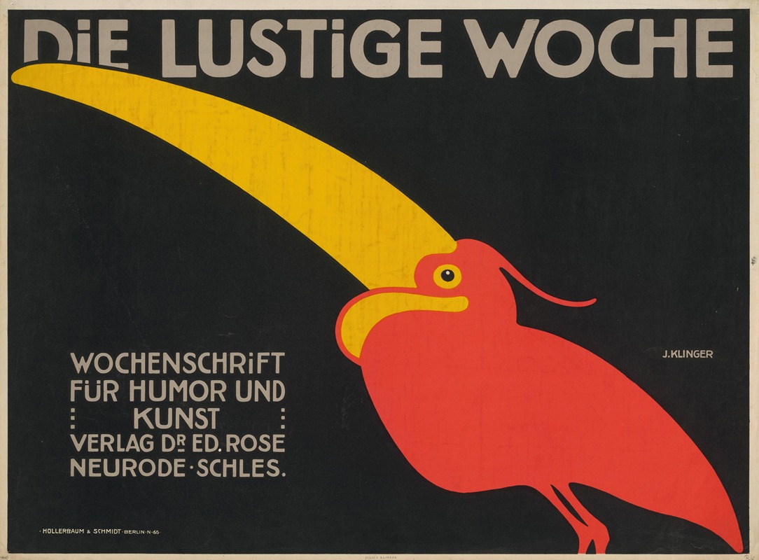 Die lustige Woche by Юлий Клингер, 1909 — digital art print download